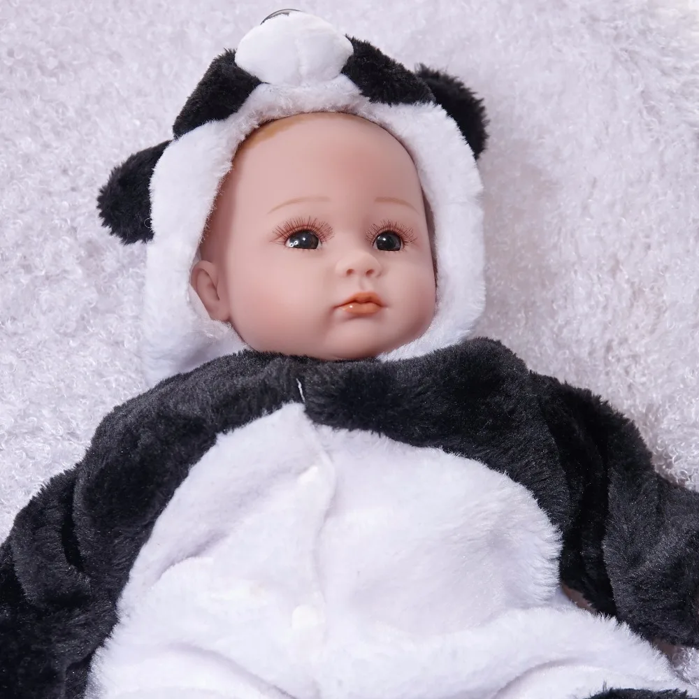 42 см детская виниловая кукла возрожденная панда куклы Младенцы игрушки