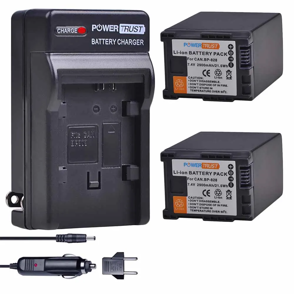 2pc 1 шт. 2900 мА/ч, BP-828 BP 828 Батарея+ Зарядное устройство Наборы для Canon BP828 VIXIA GX10 HFS30 HF20 HG20 G30 G40 XA20 XA25 HFM300 - Цвет: 2pc