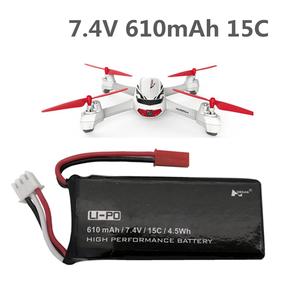 Аккумулятор Hubsan H502S H502E lipo 7 4 в 15C 610 мАч запасные части для радиоуправляемого