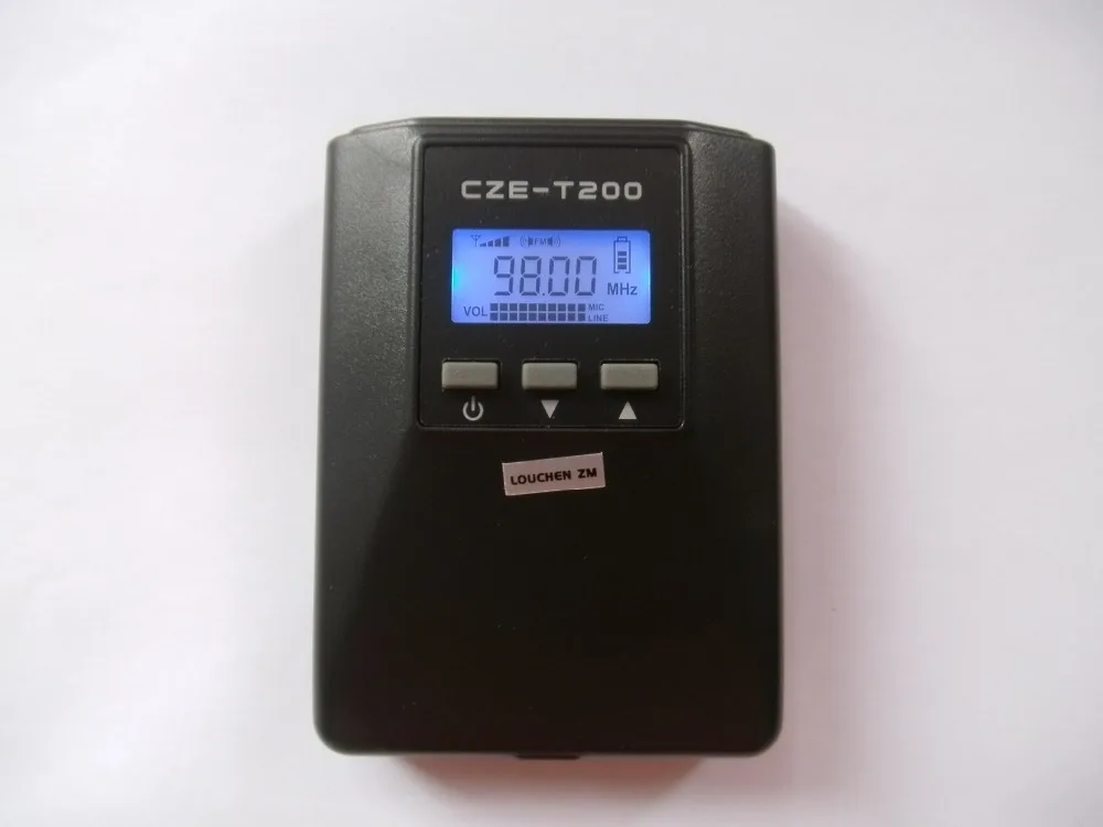 

Портативный FM-передатчик LOUCHEN ZM LCD CZH-T200 0, 2 Вт, 87 ~ 108 МГц