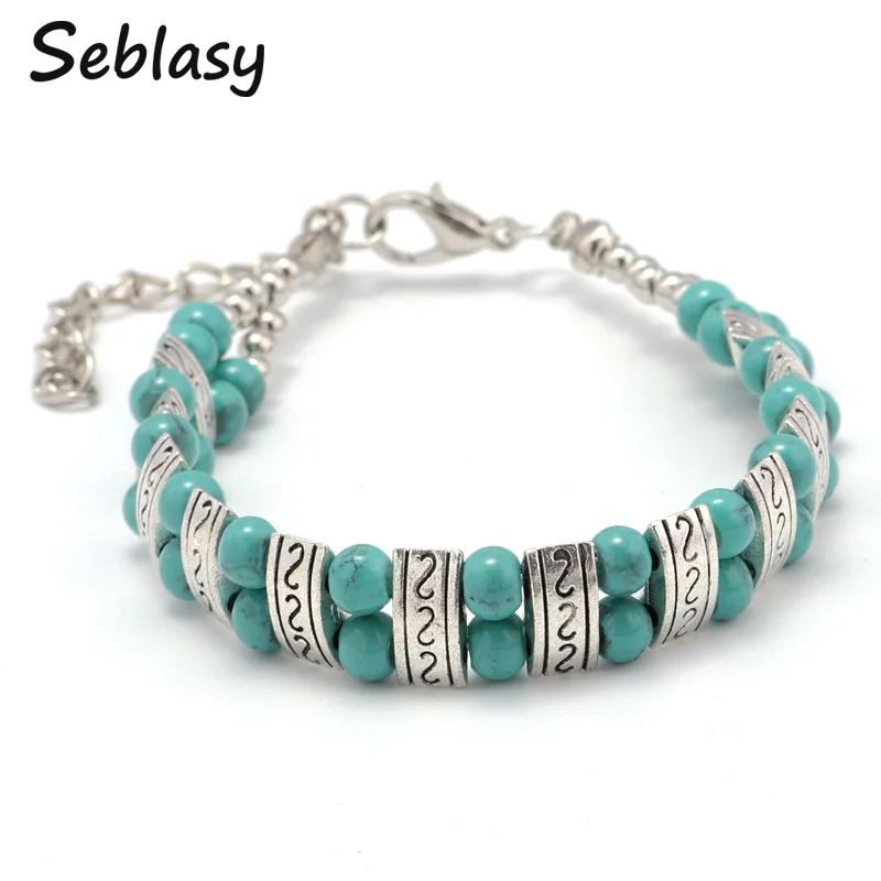 Seblasy Самый дешевый винтажный Тибетский серебристый цвет богемные резные