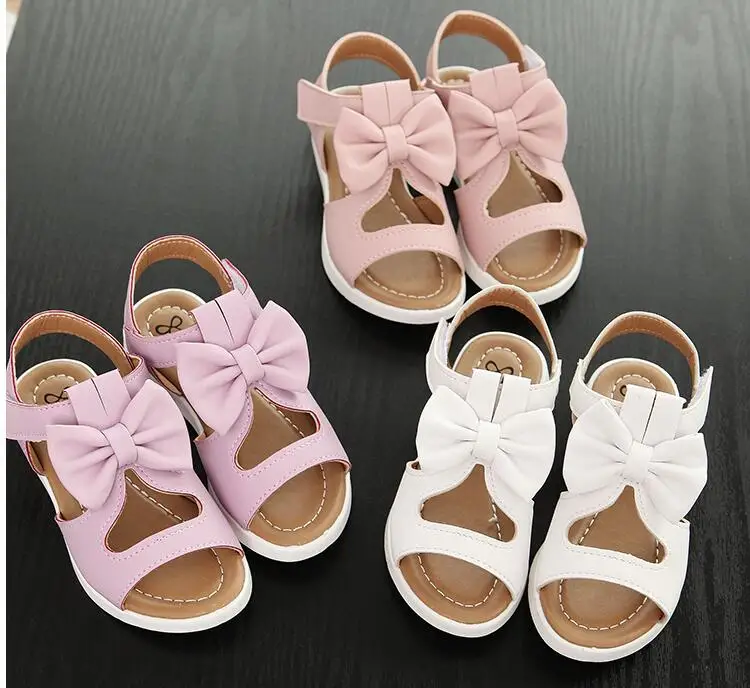 2017 летние новые корейские детские сандалии обувь для девочек принцессы с
