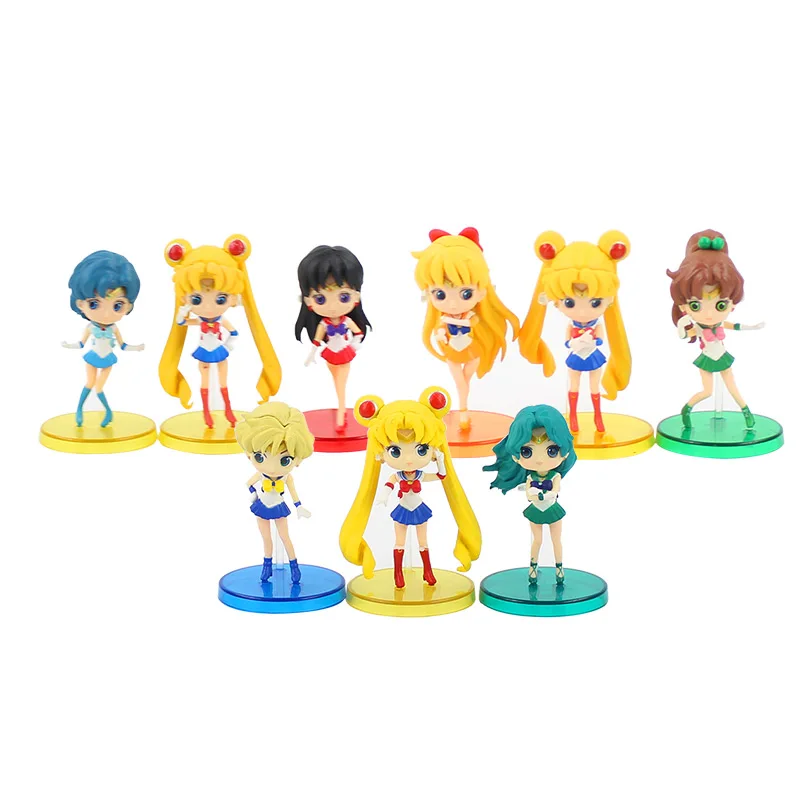3 шт./лот Q Фигурки игрушки Minako Aino Venus Uranus Mizuno Mercury Hino Рей Mars модели куклы детские