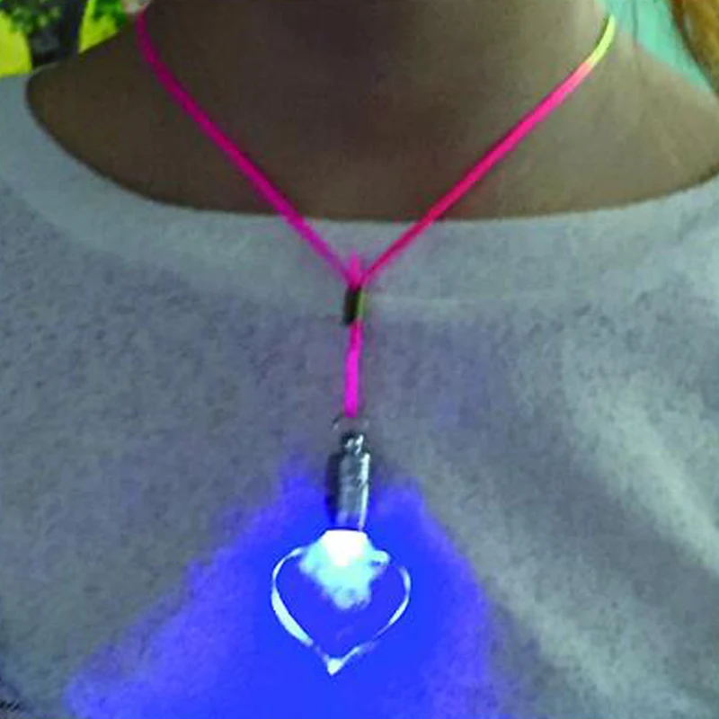 50 шт./лот led ожерелье светящиеся игрушки различные подвески мигающий свет подарок