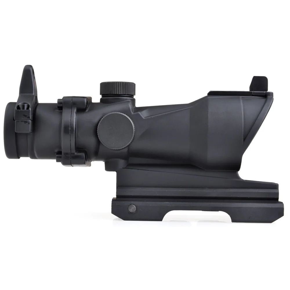 Тактический Оптический прицел Triji ACOG 4x32 в красную точку железный оптический