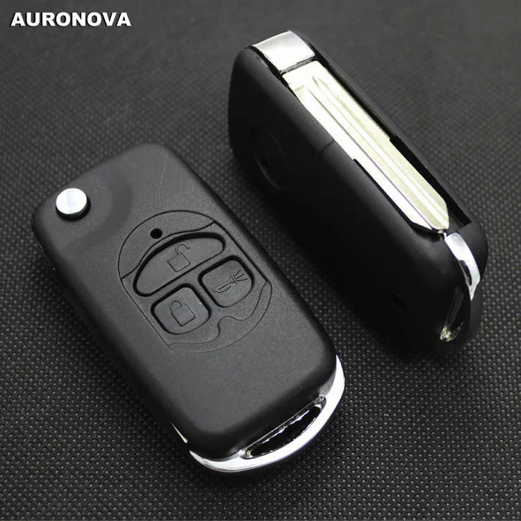 AURONOVA новый обновленный Складной Корпус ключа для Buick Excelle 3 кнопки чехол