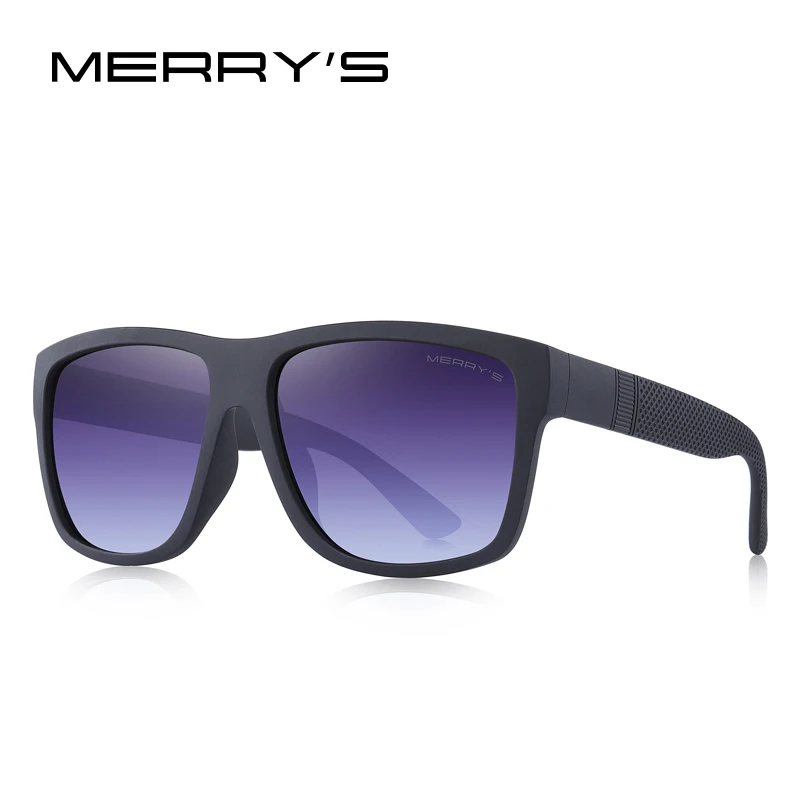 C03 Gray MERRYS Дизайнерские мужские классические Поляризованные солнцезащитные очки, мужские винтажные Квадратные Солнцезащитные очки с защитой от уф400 лучей S3008 - Цвет линз: C03 Gray
