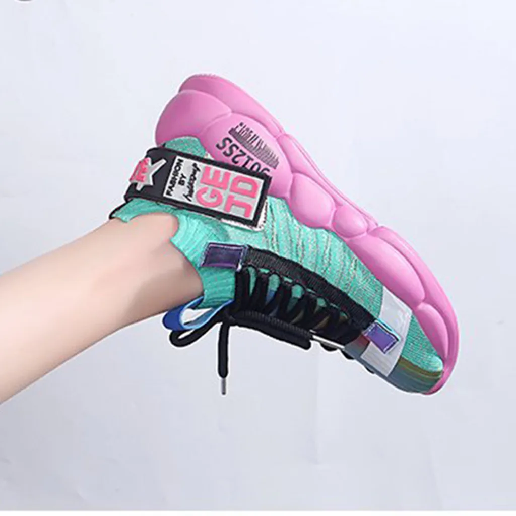 Женская спортивная обувь с флуоресцентным эффектом Scarpe da donna Buty damskie новинка