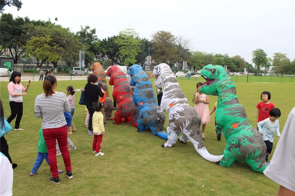 

INFLATABLE Dinosaur Costumes for women Blowup Dinosaur Halloween Inflatable costume mascot Party cosplay costume for adult