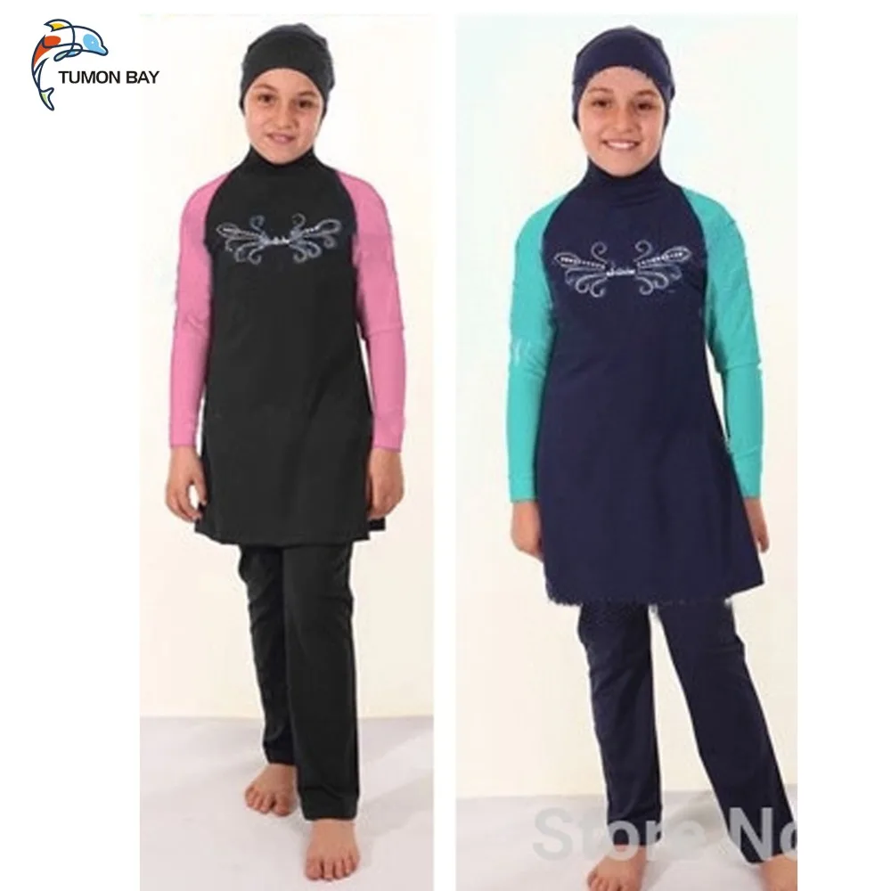 Новый детский Мусульманский купальник для девочек купальник|swimwear tankini|swimwear