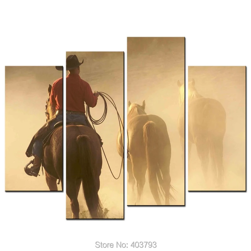 Картины фигурки настенное искусство американский Западный Родео ковбойская