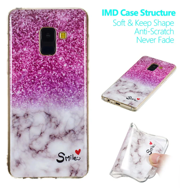 

Fashion Marble Geometric Soft TPU Silicone Case Phone Cover Shell Coque Fundas for Samsung Galaxy A3 A5 2017 A6 A8 Plus 2018