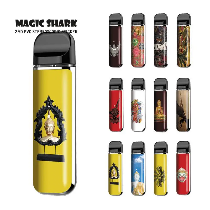 Волшебная Акула Будда Статуя Буддизм Шакьямуни Сингапур Дракон Bumpy ПВХ наклейка