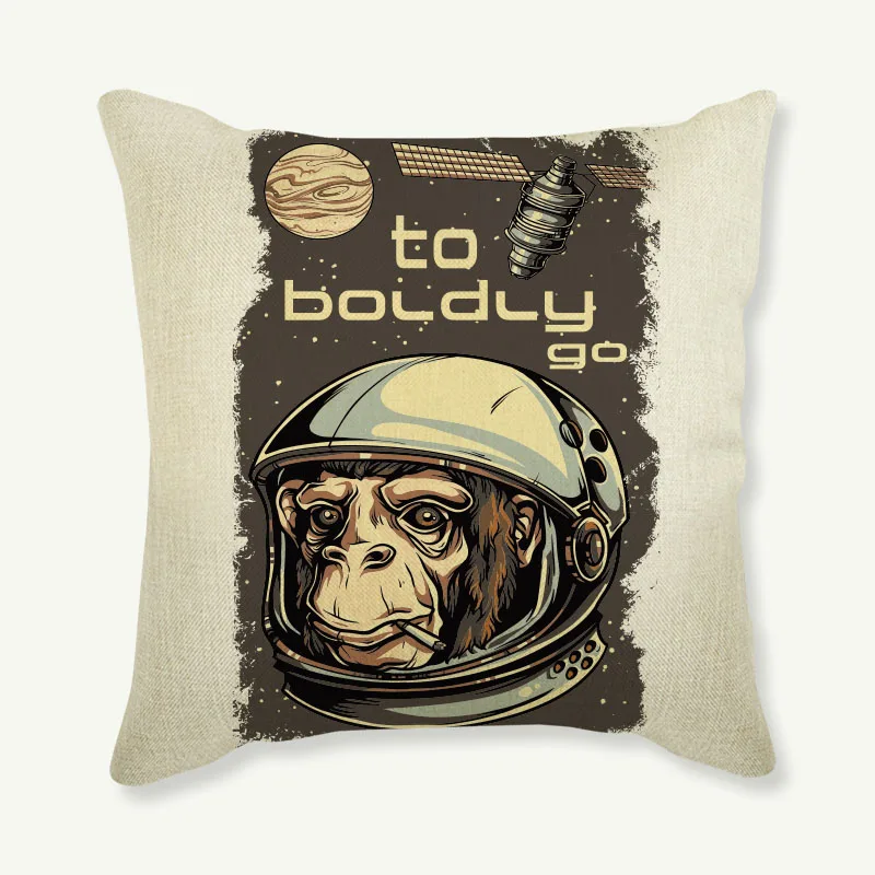 Обезьянка Подушка с черепом крышка цветок панк индийская &quotчереп&quot чехол