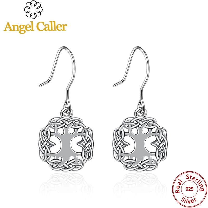 Женские винтажные серьги Angel Caller серебряные из стерлингового серебра S925 пробы с