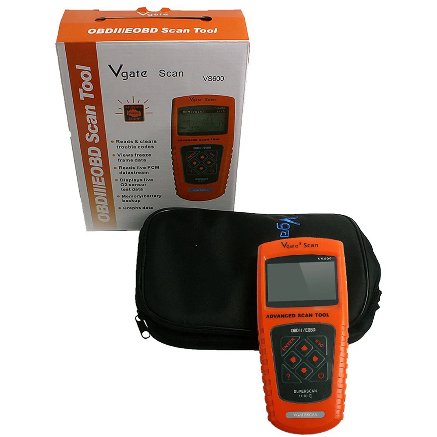 Оригинал Vgate VS600 Автомобильная ОДБ OBD II 2 OBD2 OBDII Code Reader инструменты Диагностики