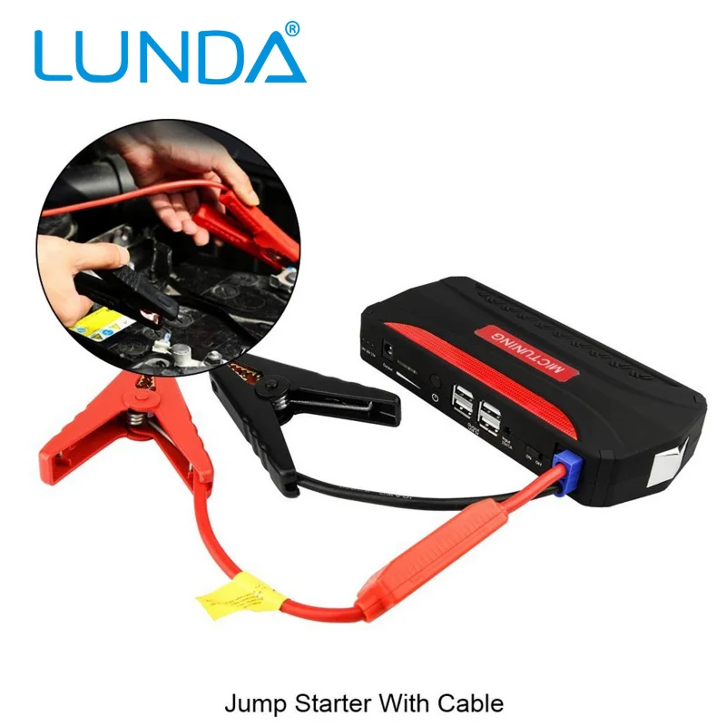 Портативный автомобильный пусковой аккумулятор LUNDA внешний для автомобиля |