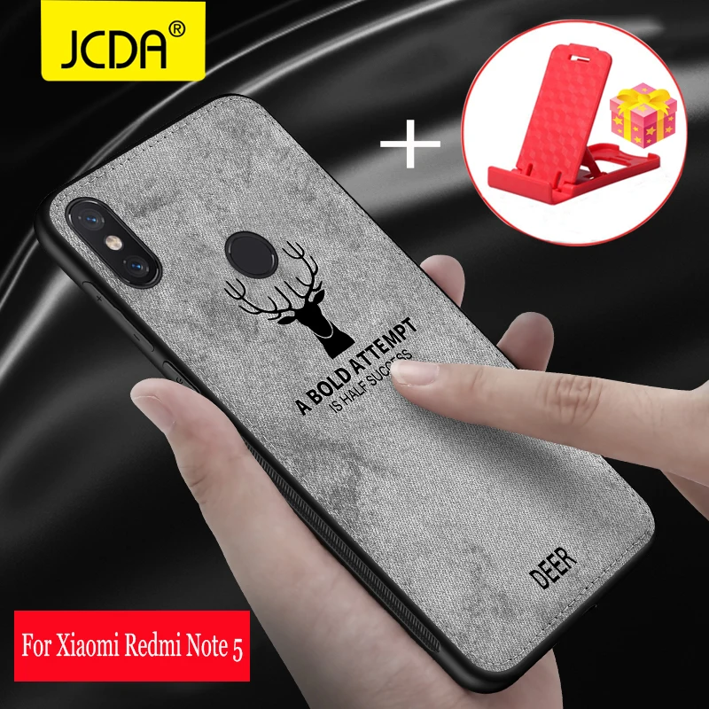 Xiaomi Redmi Note 5 Чехол JCDA Роскошные Рождественский олень ткань телефон чехлы для pro