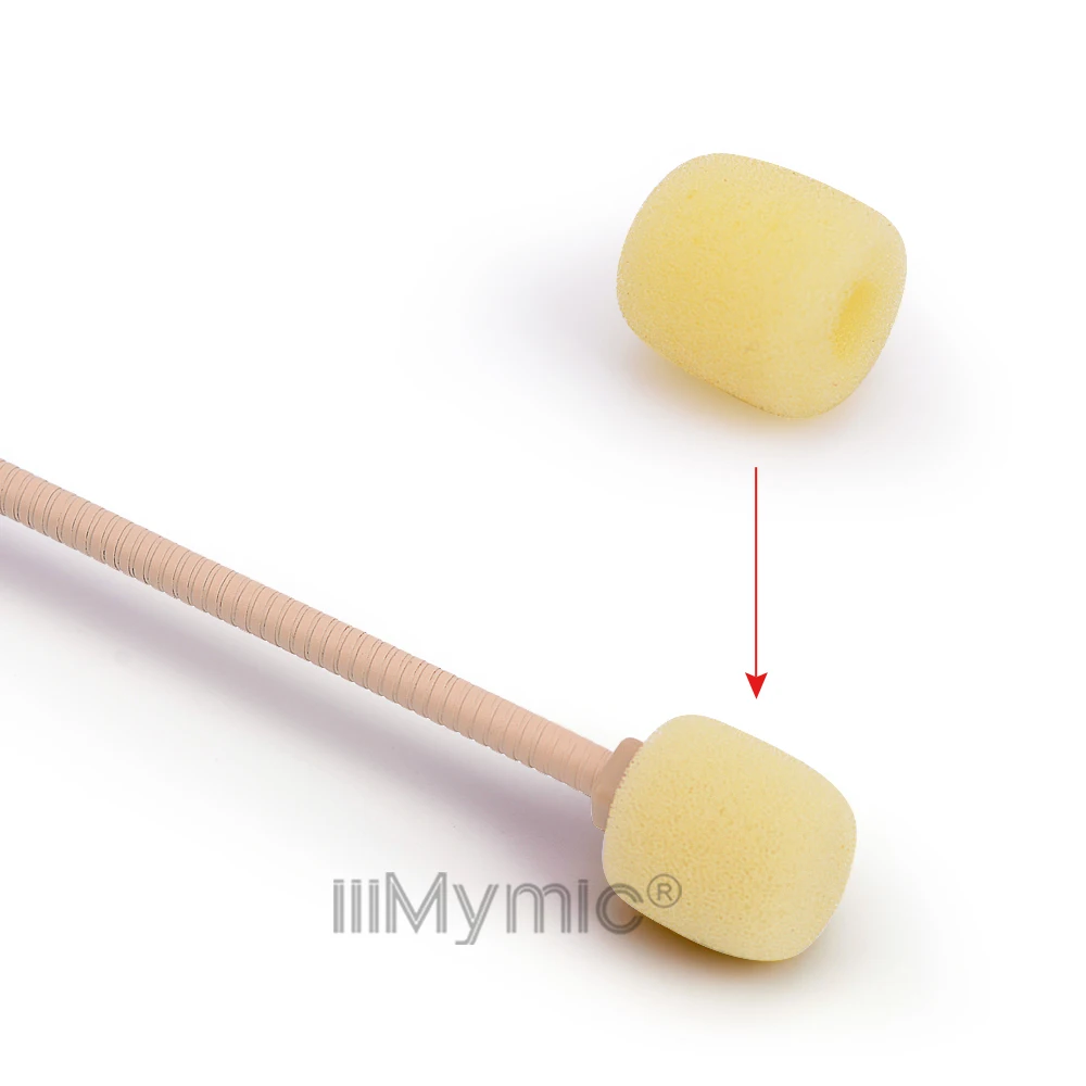 Профессиональная бежевая гарнитура конденсаторный микрофон речевой головной