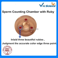 high quality red ruby sperm counting plate with grid