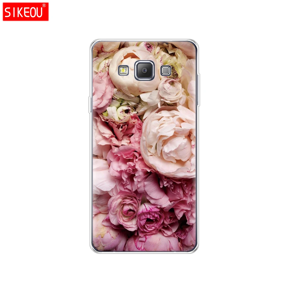 61810 Силиконовый чехол для Samsung Galaxy A3 A3 A5 A7 A500 A510 A520 A300 A310 A320 A700 A710 A720 и изображениями красочного цветка розы пиона - Цвет: 61810