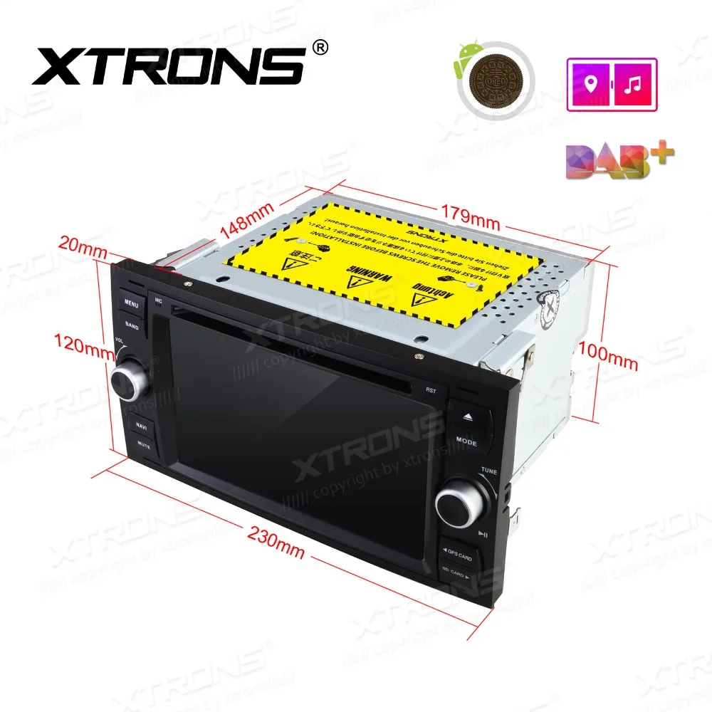 XTRONS " Android 8,1 Восьмиядерный автомобильный стерео dvd-плеер радио gps навигация для FORD Focus II C-Max 2005 2006 2007 Fusion Transit