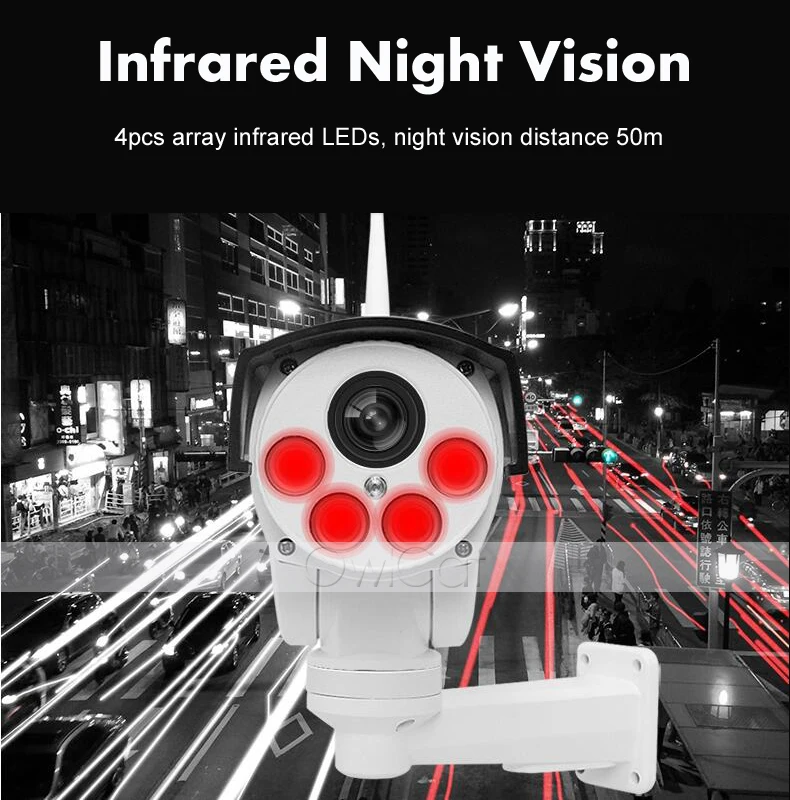OwlCat IP Камера PTZ wi fi 2MP 5MP 5X 10X зум беспроводной P2P CCTV пулевидная камера наруэного