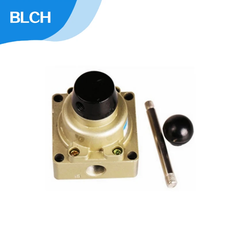 BLCH Manual Valve Cylinder Switch Spanner Directional HV 4-WAY ROTARY VALVE 1/4&quot 3/8 1/2&quot BSPT Pneumatic Hand Lever Valves |