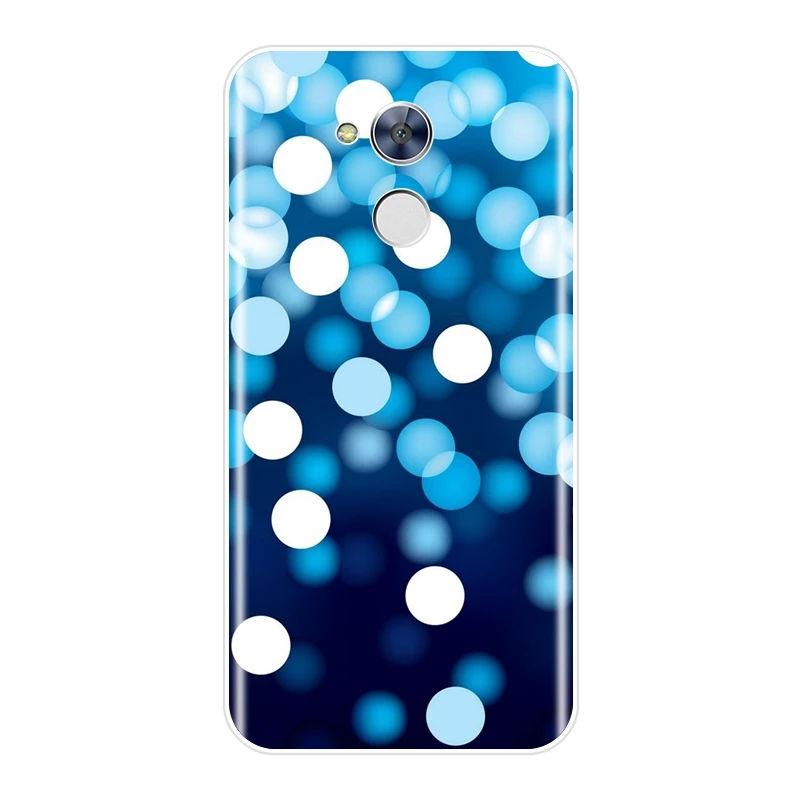 Чехол для Huawei Honor 6 5A 4X 5X 6X Мягкая силиконовая задняя крышка с голубым сердцем