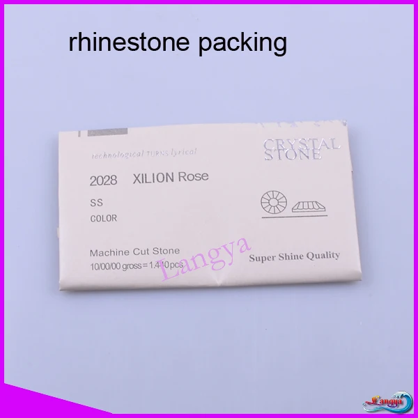 LY14945 оптовая торговля горный хрусталь упаковка DMC бумажный мешок как на фото 12 2 см