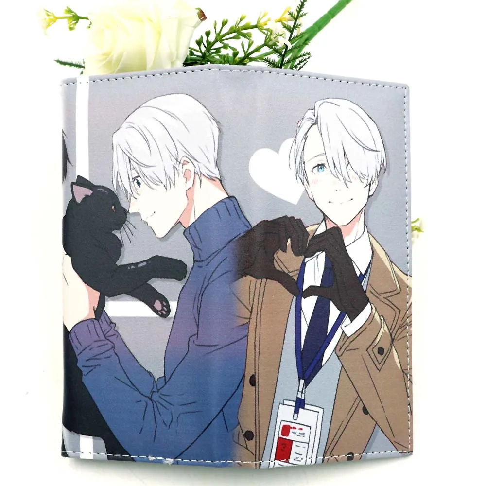Yuri On Ice B Цветной Длинный кошелек Fate Stay Night с рисунком аниме, многофункциональный держатель для карт, кошелек с внутренним карманом на молнии - Цвет: Yuri On Ice B