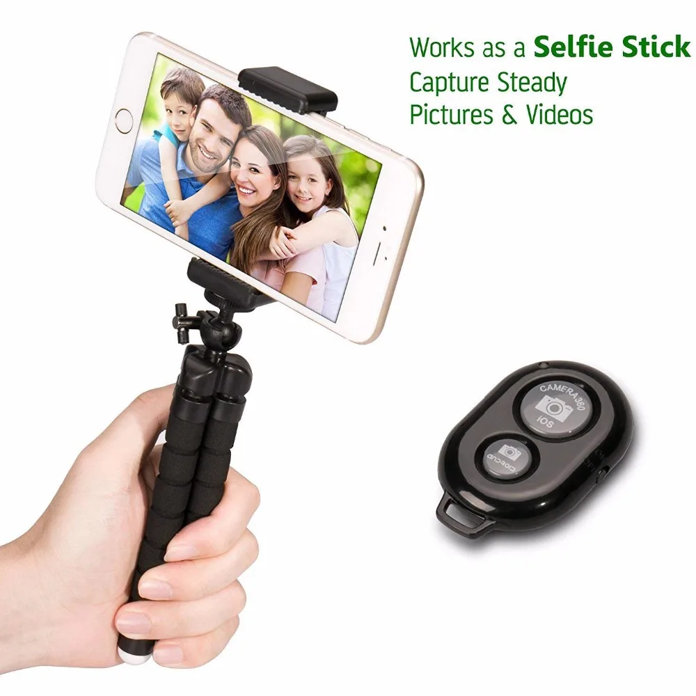 Duszake I9 Mini Tripod For Camera Smartphone Phone Flexible iPhone Samsung Xiaomi Huawei Mobile | Электроника