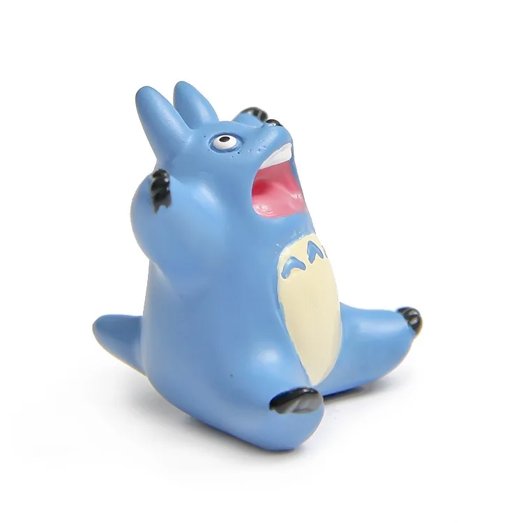 Япония стиль смолы Хаяо Миядзаки синяя фигурка totoro маленькие украшения Настольные горшечные украшения сада ремесла миниатюры подарки