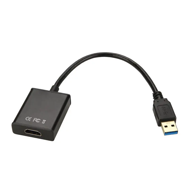Высокоскоростной адаптер USB 3 0 HDMI штекер гнездо видеокабель конвертер для