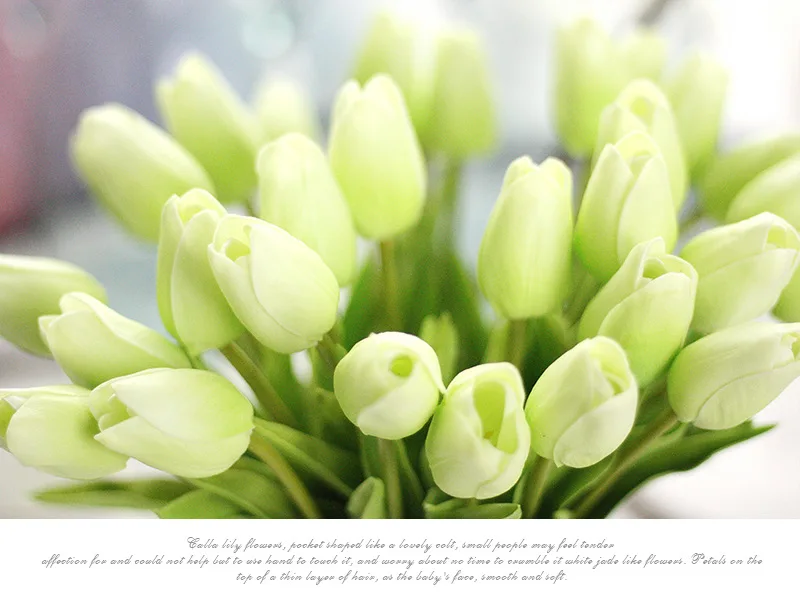 30 шт тюльпан цветок латекс для свадебной вечеринки белый|flower latex|tulip flowertulips latex |