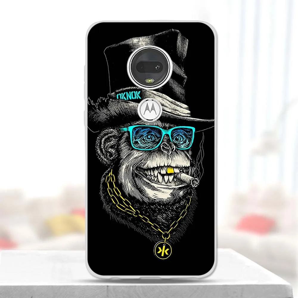 ТПУ силиконовый чехол для телефона Motorola Moto G7 Plus задняя крышка Чехлы Fundas защитный