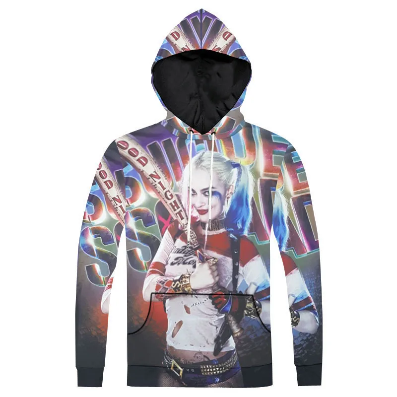 style 15 Новые толстовки мужские брендовые толстовки мужские Джокер отряд самоубийц Дэдшот 3D печать худи мужские повседневные спортивные костюмы размера плюс 5XL M61 - Цвет: style 15