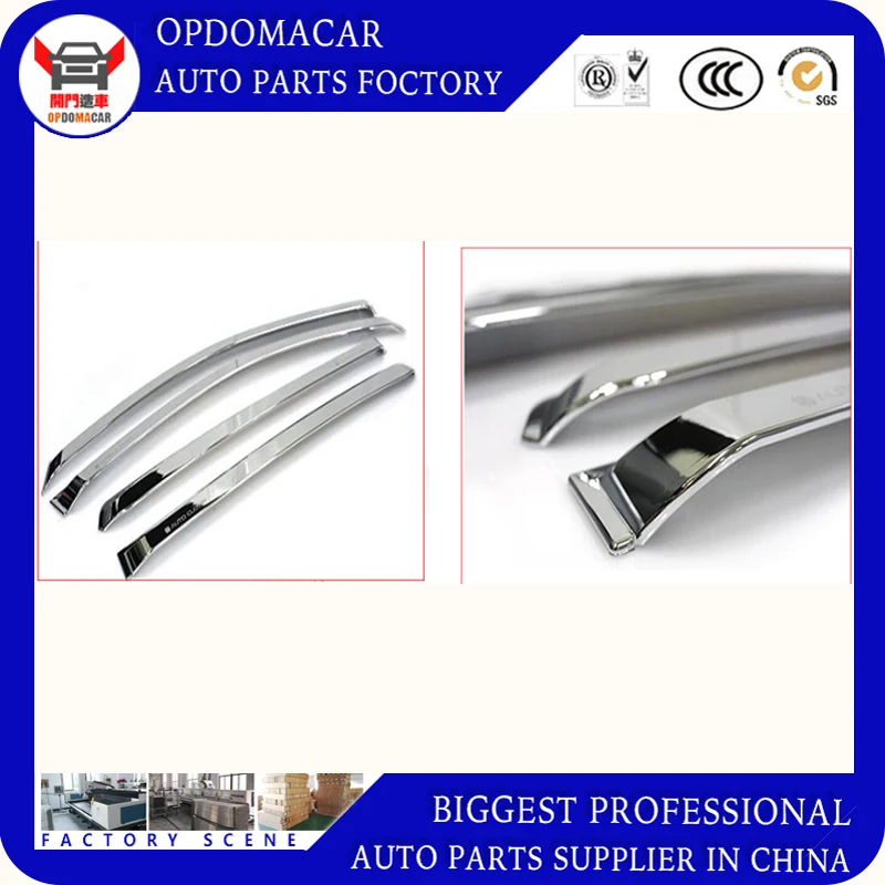 Hot sale 4 Piece ABS plating decorative Awnings shade rain sun wind deflector window visor for SPORTAGE-R 2011-2017 | Автомобили и