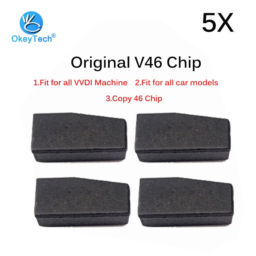 OkeyTech 5 шт./лот V46 Cemamic чип для всех VVDI программатор ключей все модели автомобилей