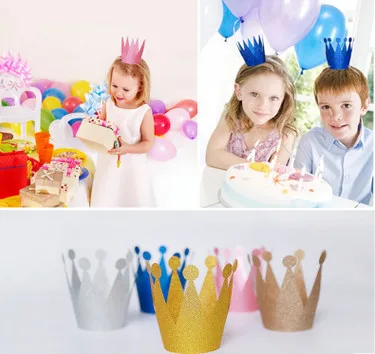 240 шт./лот шапочка с короной для взрослых и детей товары вечеринок день рождения