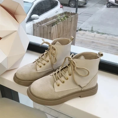 2018 новые осенние и зимние ботинки мартенс женский Британский ветер студентов