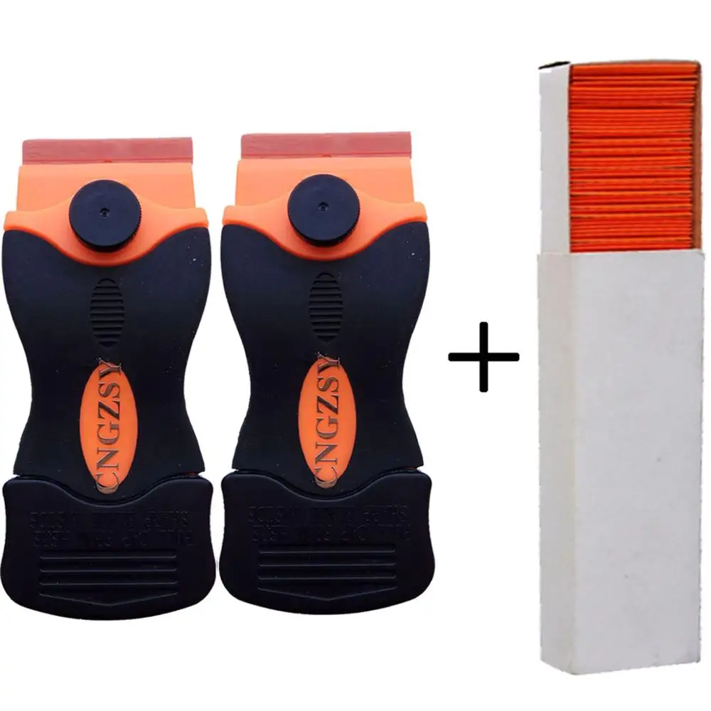 2 шт винил автомобиля Обёрточная бумага бритвы скрепер 100 Пластик Double Edge