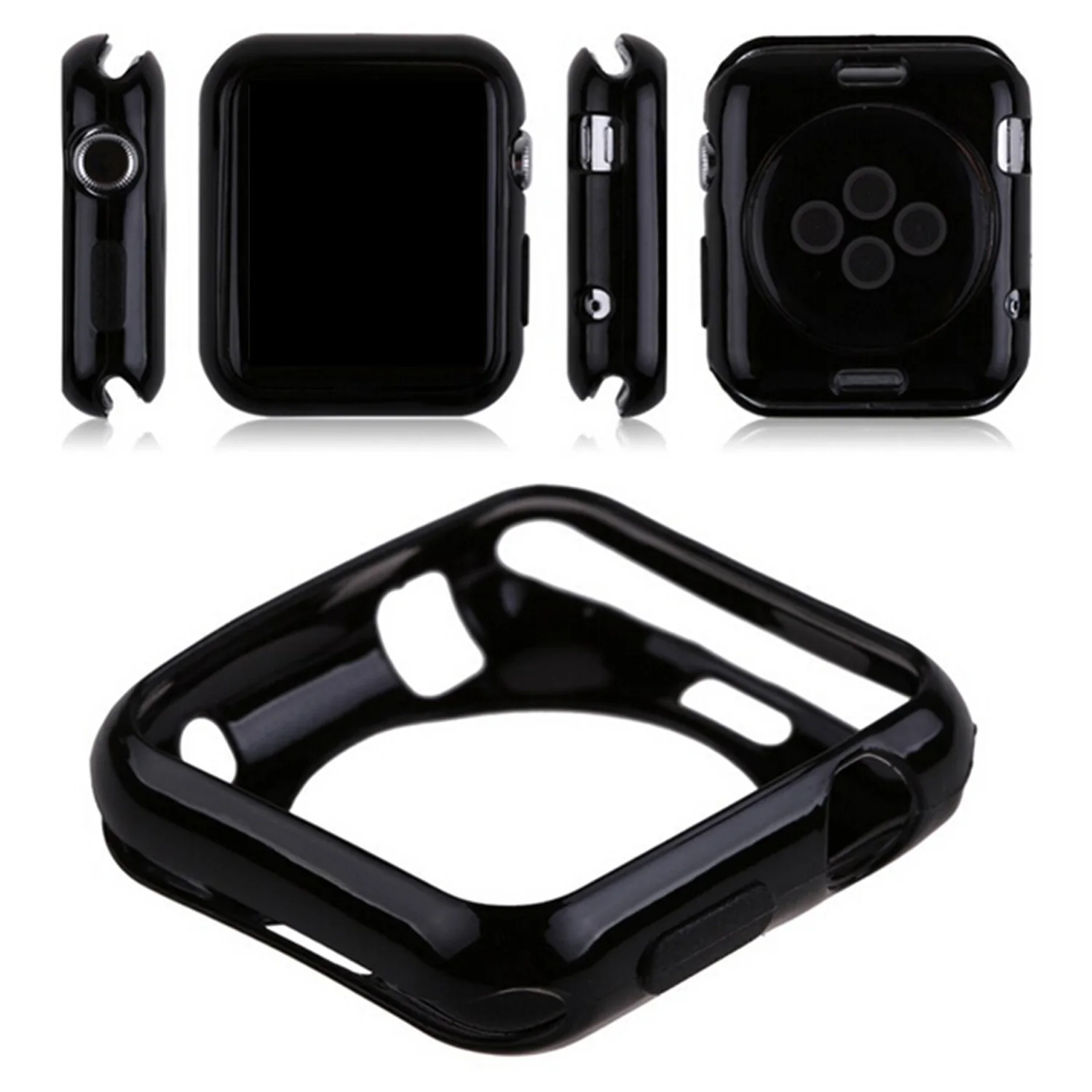 Защитный чехол Gosear из силикона и ТПУ защитный для Apple Watch iWatch 1 38 мм 42