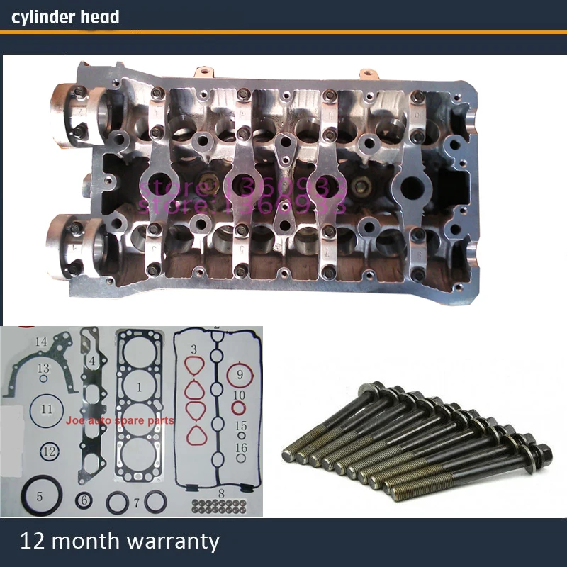 

F16D3 A16DMS cylinder head for buick Excel Chevrolet Chevy AVEO LOVA Daewoo Nubira Lacetti 1.6L 16V with gasket bolt 96378691