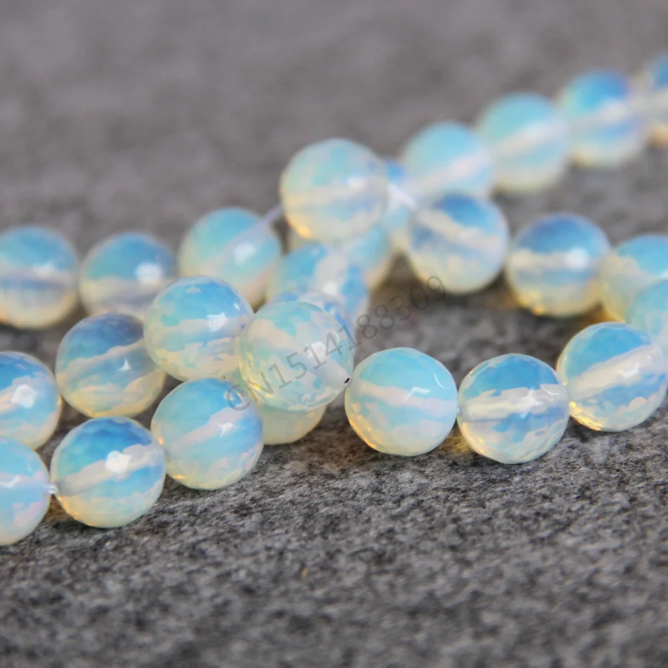 Модные ювелирные изделия 14 мм искусственный камень граненый опал прозрачные