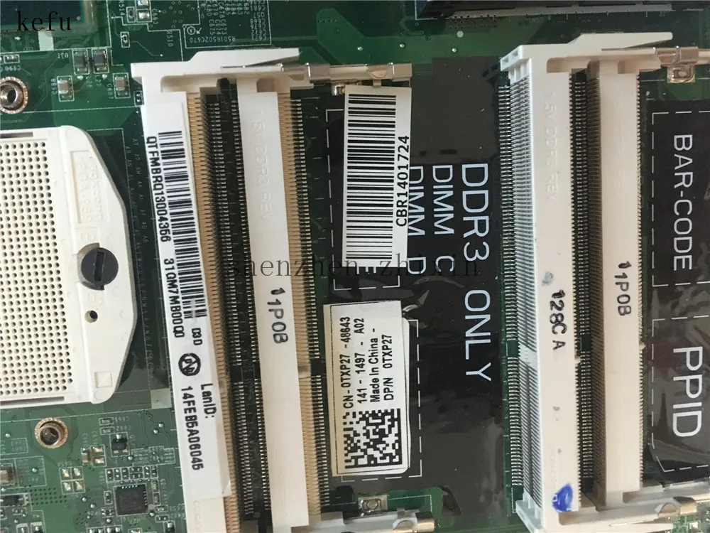 Материнская плата для ноутбука Dell XPS 17 L702X DDR3 0TXP27 TXP20 CN-0TXP27 3D с графическим тестом |