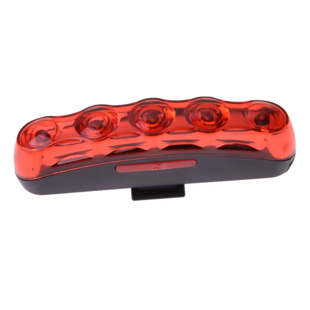 Противоударный велосипедный фонарь 5 светодиодов 3 режима водонепроницаемый для