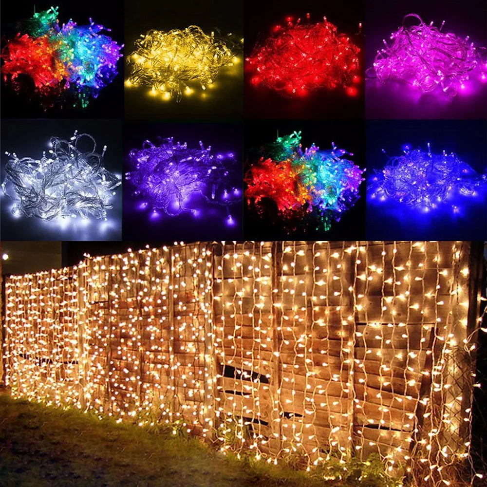 110 В/220 В 3*3 м 448LED Шторы фестиваль декоративный свет Рождественская елка фестиваль интерьера свет строка