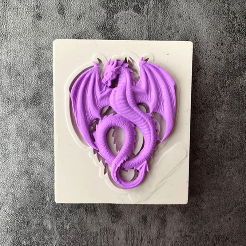 

1pcs UV Resin Liquid Silicone Mold Animal Monsters Dragon Resin Molds For DIY Pendant Charms Making Jewelry Finding Accessories