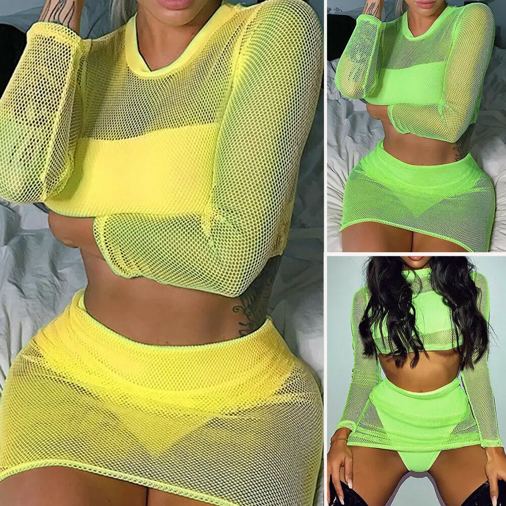 2019 совершенно новый летний женский сексуальный укороченный топ прозрачный